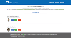 Desktop Screenshot of medici-estetici.com