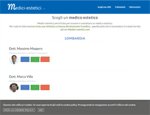 Tablet Screenshot of medici-estetici.com